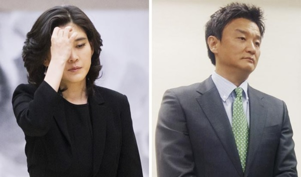 이부진(왼쪽) 호텔신라 사장과 임우재 전 삼성전기 고문의 이혼소송 항소심 재판부는 26일 “두 사람은 이혼하고 임 전 고문에게 재산분할 141억원을 지급하라”고 판결했다. [연합]