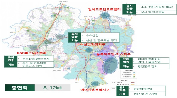 울산시 경제자유구역 후보지역