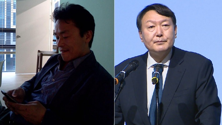 고려대 로스쿨 김기창(왼쪽) 교수가 조국 법무부 장관 가족과 관련한 검찰 수사를 비판하면서 윤석열 총장과 한동훈 부장, 고형곤 부장검사 등의 이름을 거론하며 “깡패에 불과하다”고 일갈했다. [김기창 교수 페이스북 캡처·연합]