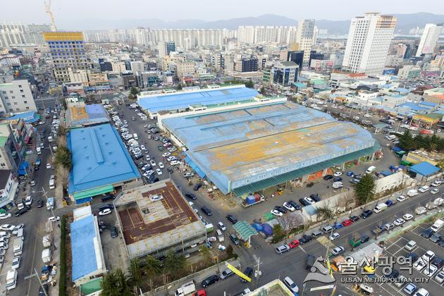 울산시 남구 삼산동에 위치한 울산농수산물도매시장 전경.[사진=울산시 제공]