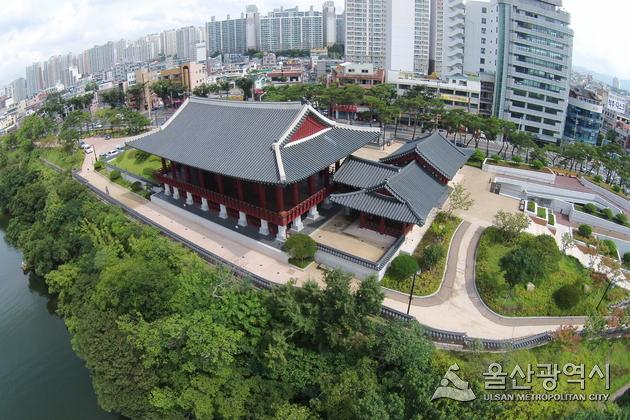 하늘에서 본 태화루[사진=울산시 제공]
