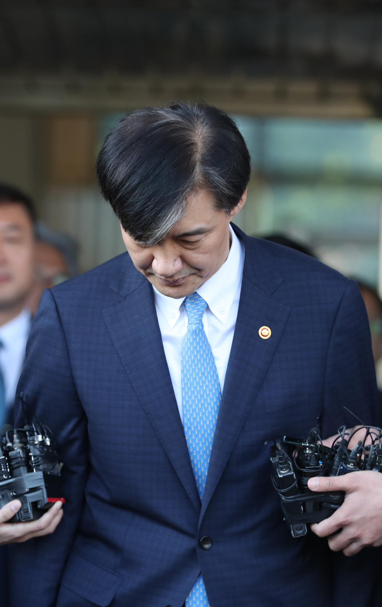 Cho resigned as justice minister in a statement released 2 p.m. Monday. (Yonhap)