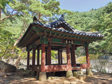 신라시대 최치원이 말년에 풍류를 즐겼다는 농산정.