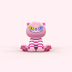 KUN, KunCat Pink, 2019, F.R.P, car paint, 59.6 x 63.7 x 45.5 cm [금산갤러리 제공]