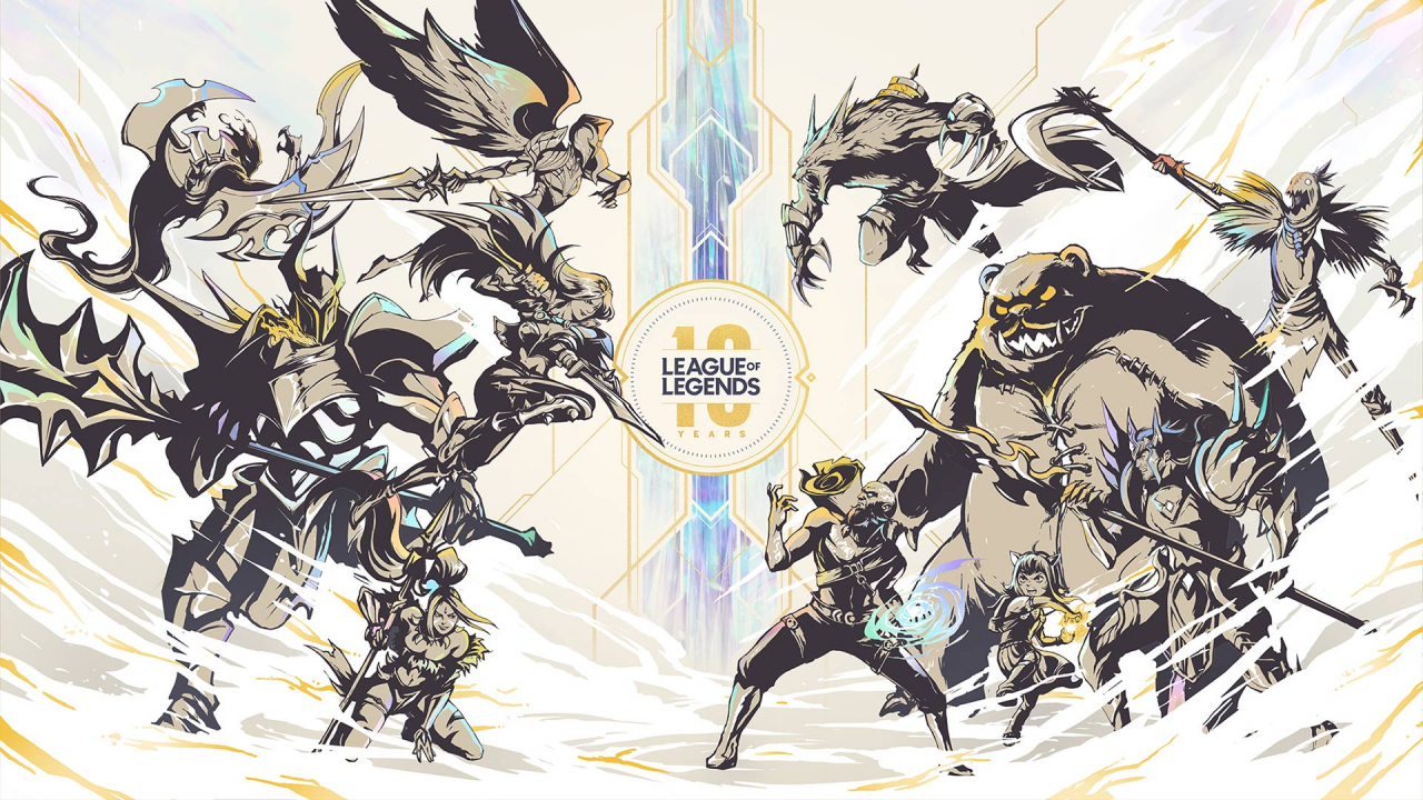 ‘리그 오브 레전드(LoL)’ 10주년 기념 이미지 [라이엇게임즈 제공]