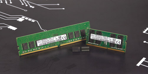SK하이닉스가 개발한 3세대 10나노급(1z) DDR4 D램 [SK하이닉스 제공]