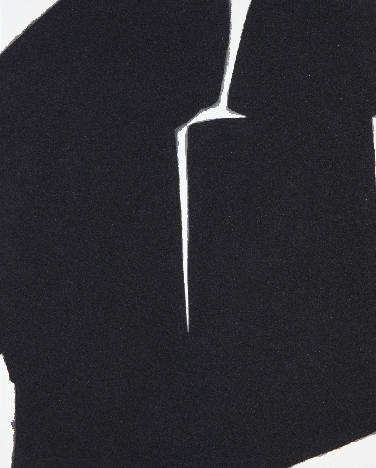 김정환, 黙吟(Poetry with Silence)19-03-30 Chinese Ink and Silica Sand on Korean Paper mounted on Canvas, 91x72cm, 2019 [사진제공=갤러리 체나콜로]