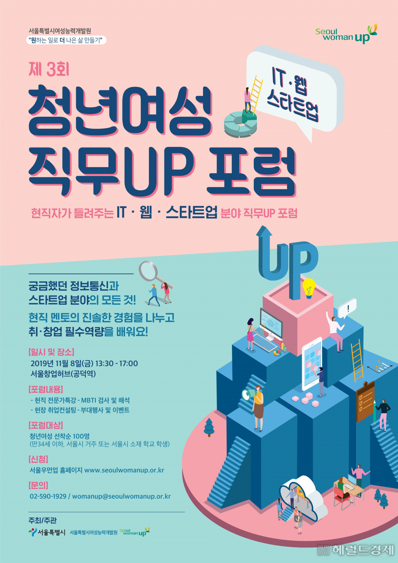 제3회청년여성직무업포럼 포스터