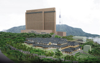 서울 중구 장충동 2가에 들어설 예정인 호텔신라 남산 한옥호텔 조감도. [호텔신라 제공]