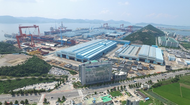 전남 영암군 삼호읍 현대삼호중공업 전경. [사진=삼호중공업]