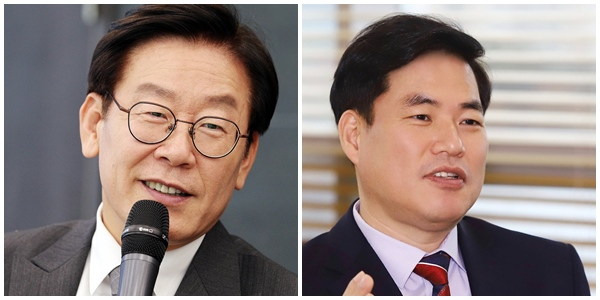 왼쪽부터 이재명 경기도지사, 유동규 경기관광공사 사장.