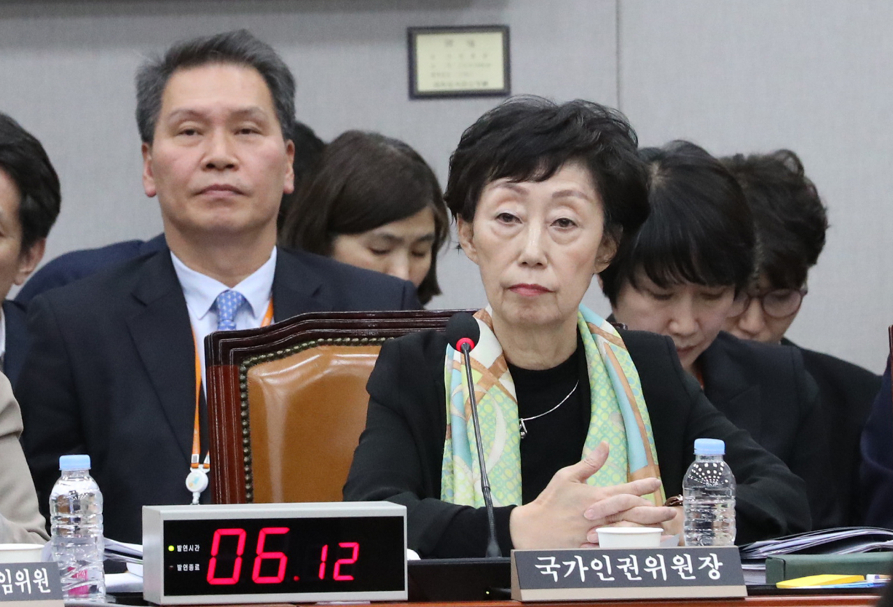 최영애 국가인권위원회 위원장 [연합]