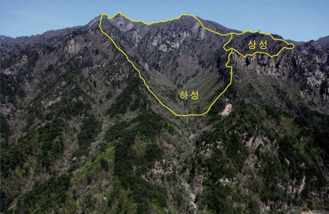 설악산 국립공원 내 미개방지로 남아있는 한계산성 위치
