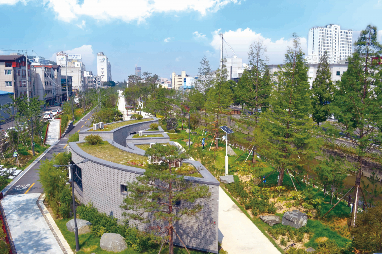 2019년 녹색도시 최우수에 선정된 포항 철길숲