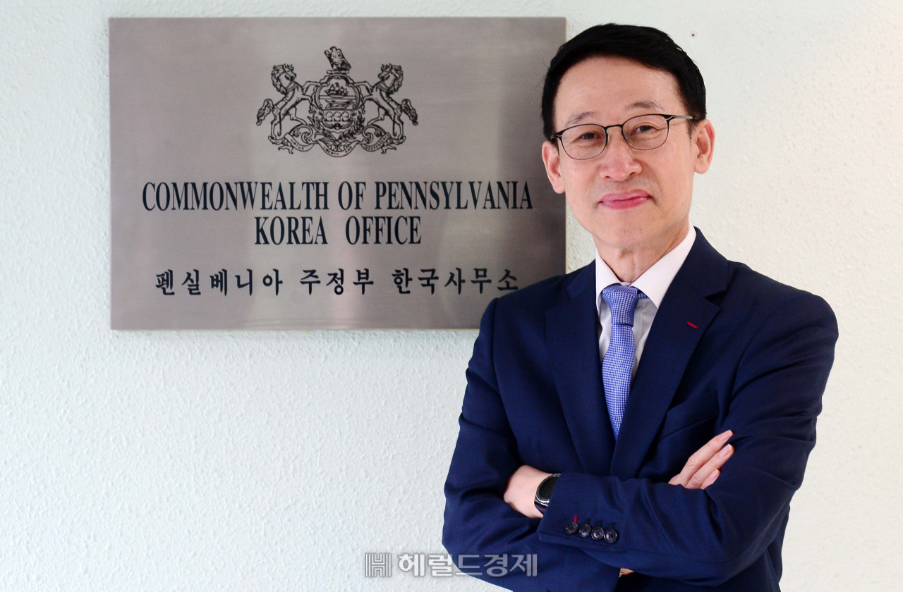 지난달 29일 양근석 펜실베니아 주정부 한국사무소 대표는 헤럴드경제와의 인터뷰에서 "국내 스타트업들이 창업 초기부터 넓은 미국 시장을 바라볼 필요가 있다"고 말했다. [이상섭 기자/babtong@heraldcorp.com]