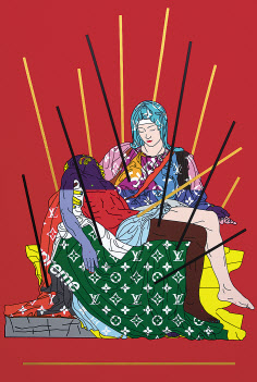 아트놈, 373 피에타, acrylic on canvas, 130.3x193.9cm, 2018 [슈페리어갤러리 제공]