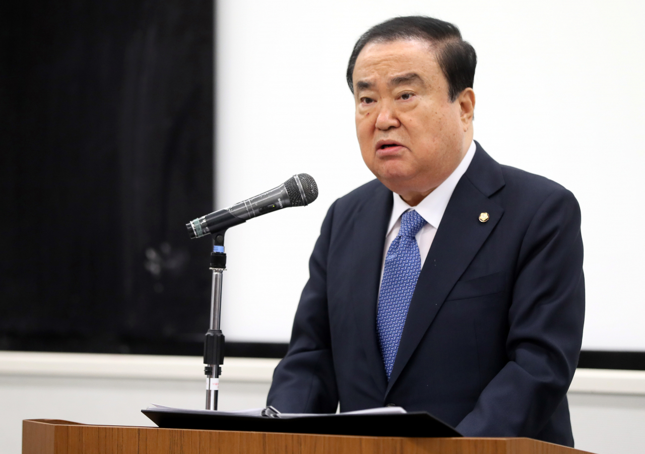 문희상 전 국회의장. [연합]