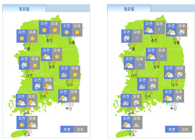[사진=기상청 날씨누리]