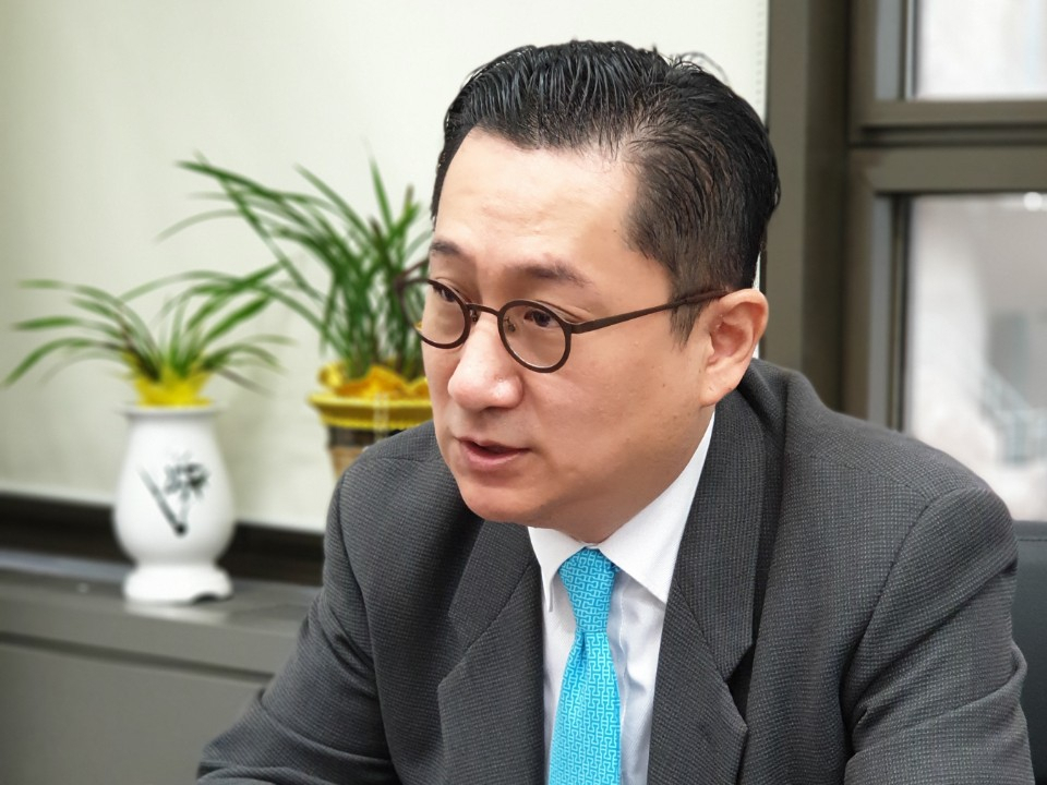 유동원 유안타증권 글로벌인베스트먼트 본부장(상무)이 14일 헤럴드경제와 인터뷰하고 있다.