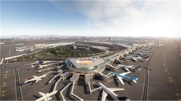 인천공항 제2여객터미널 조감도 [국토교통부·인천공항공사]