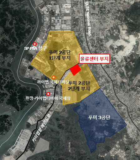 베트남 물류센터 개발사업 부지 위치도 [희림 제공]