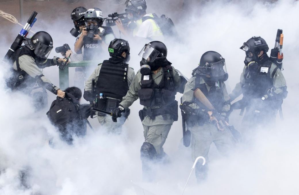 Police in riot gear (AP)
