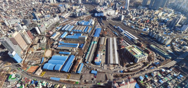 용산국제업무지구 일대. [네이버 항공뷰]