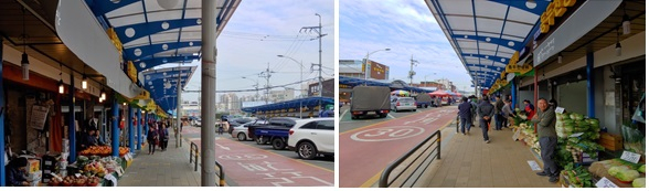 동대문구 청량리 경동시장로 보행 개선 사업을 한 뒤의 모습. [서울시 제공]