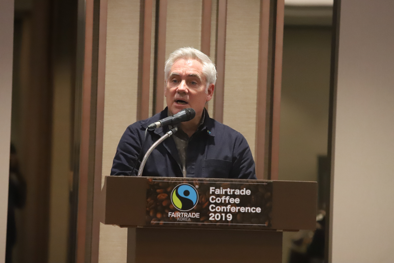 최근 한국을 방문한 피터 케틀러 국제공정무역기구 커피 최고 책임자. [ Michael Hurt / HAE Creative, Fairtrade Korea Coffee Conference 2019 (sponsored by UPS Foundation) 제공]