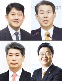 기업은행장 차기 은행장 후보로 외부 인사들이 하마평에 오르고 있다. 왼쪽 위부터 시계 반대 방향으로 유광열 금융감독원 수석부원장, 윤종원 전 청와대 경제수석, 전병조 전 KB증권 사장, 정은보 한미방위비분담 협상대표.