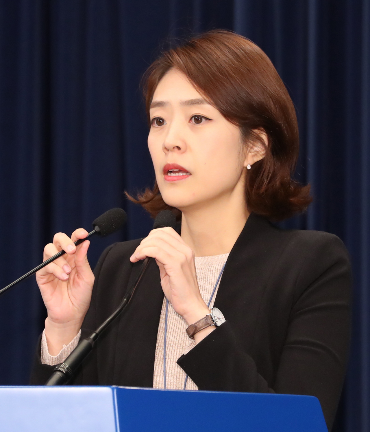고민정 청와대 대변인. [연합]