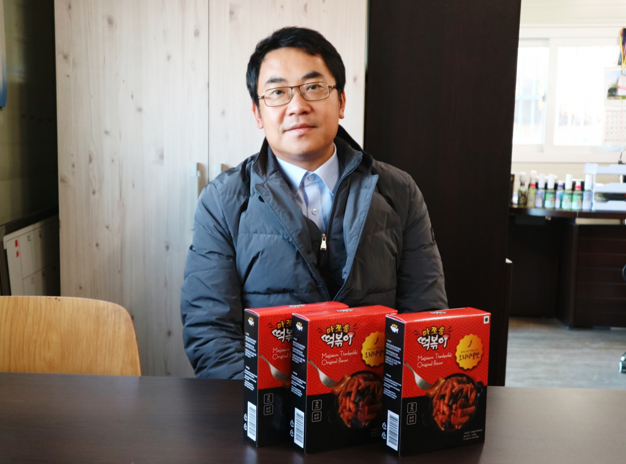 성창윤 에스디코리아 대표는 “aT의 ‘인도 원스톱 시험수출 지원사업’을 통해 비관세장벽 통관부터 바이어 알선 등의 판로개척까지 일괄 지원을 받았다”고 말했다. [사진=육성연 기자]