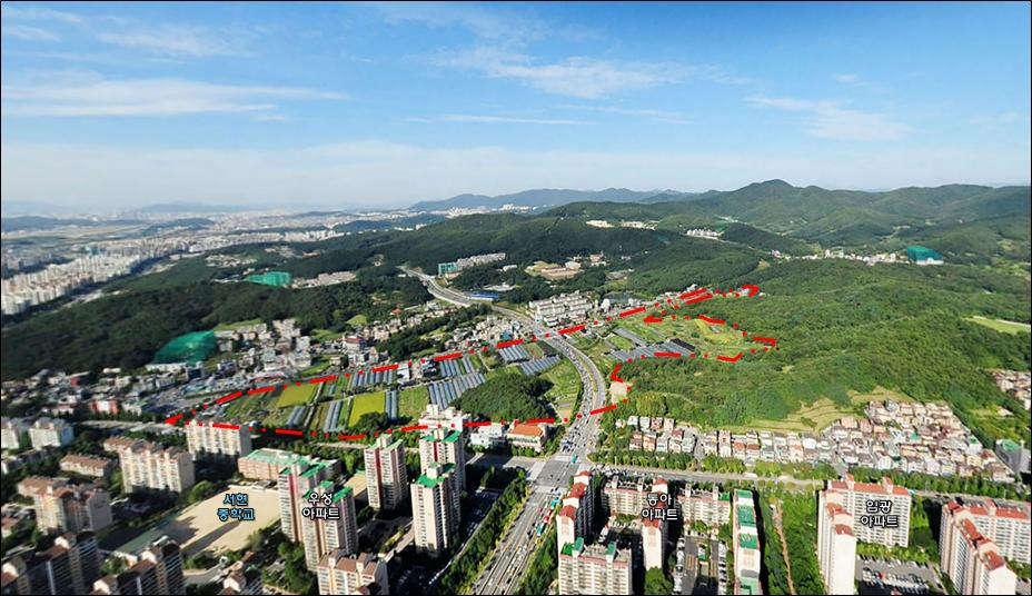 성남서현 공공주택지구 조성부지 [성남시 제공]