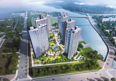 2022년 7월 입주 예정인 경남 거제 고현동 빅아일랜드의 ‘e편한세상 거제 유로아일랜드’ 조감도. [대림산업 제공]