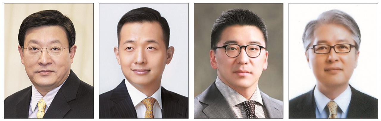 왼쪽부터 허태수 GS그룹 회장, 김동관 한화큐셀앤드첨단소재 부사장, 구본혁 예스코홀딩스 대표이사, 권봉석 LG전자 CEO.