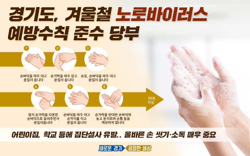 노로바이러스 예방수칙 [경기도 제공]