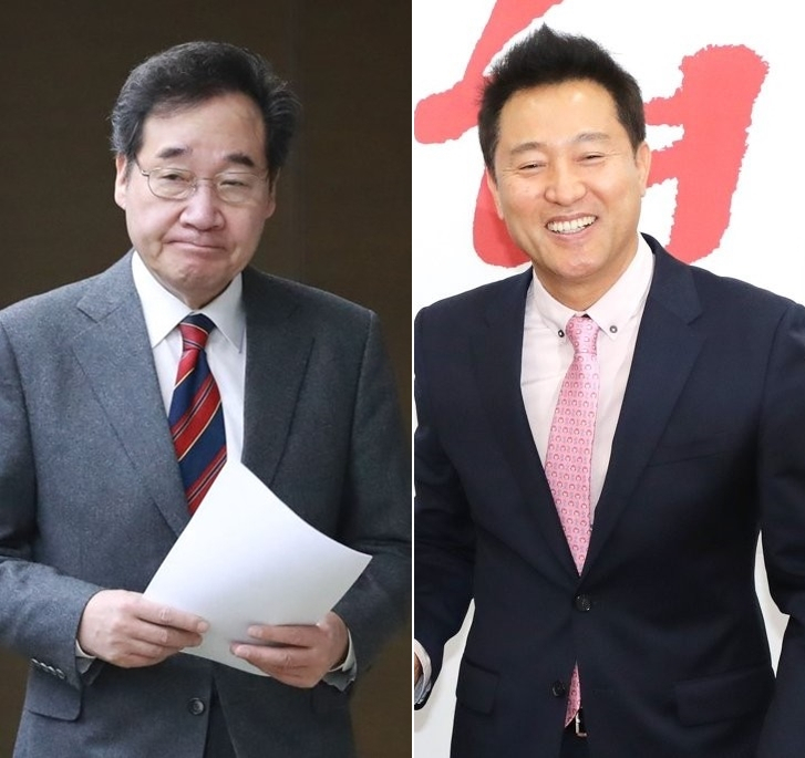 이낙연 국무총리(왼쪽)와 오세훈 전 서울시장 [연합]