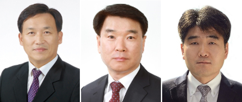 왼쪽부터 하언태 사장, 신장수 부사장, 이영규 부사장. [현대차그룹 제공]