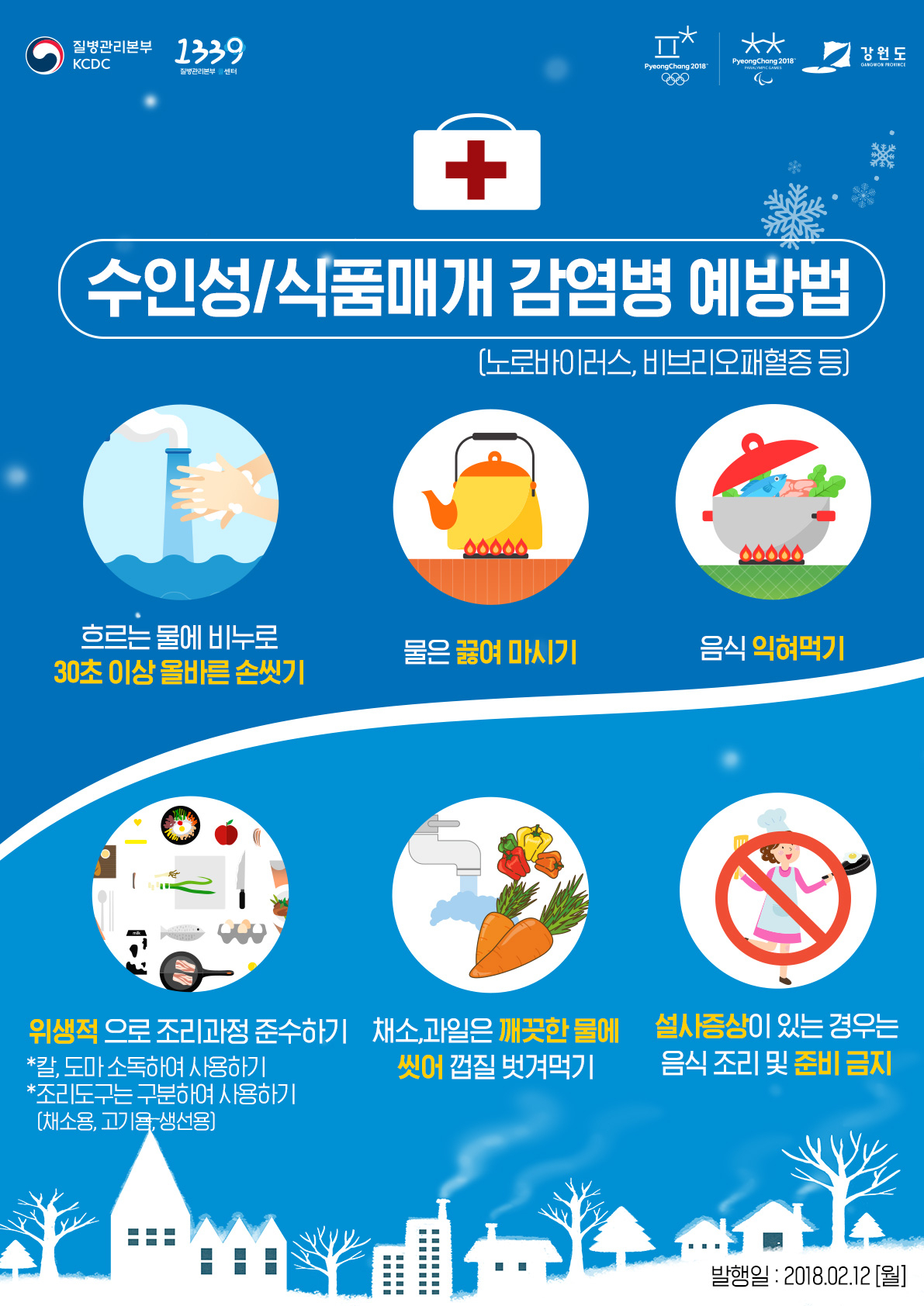 노로바이러스 예방 포스터
