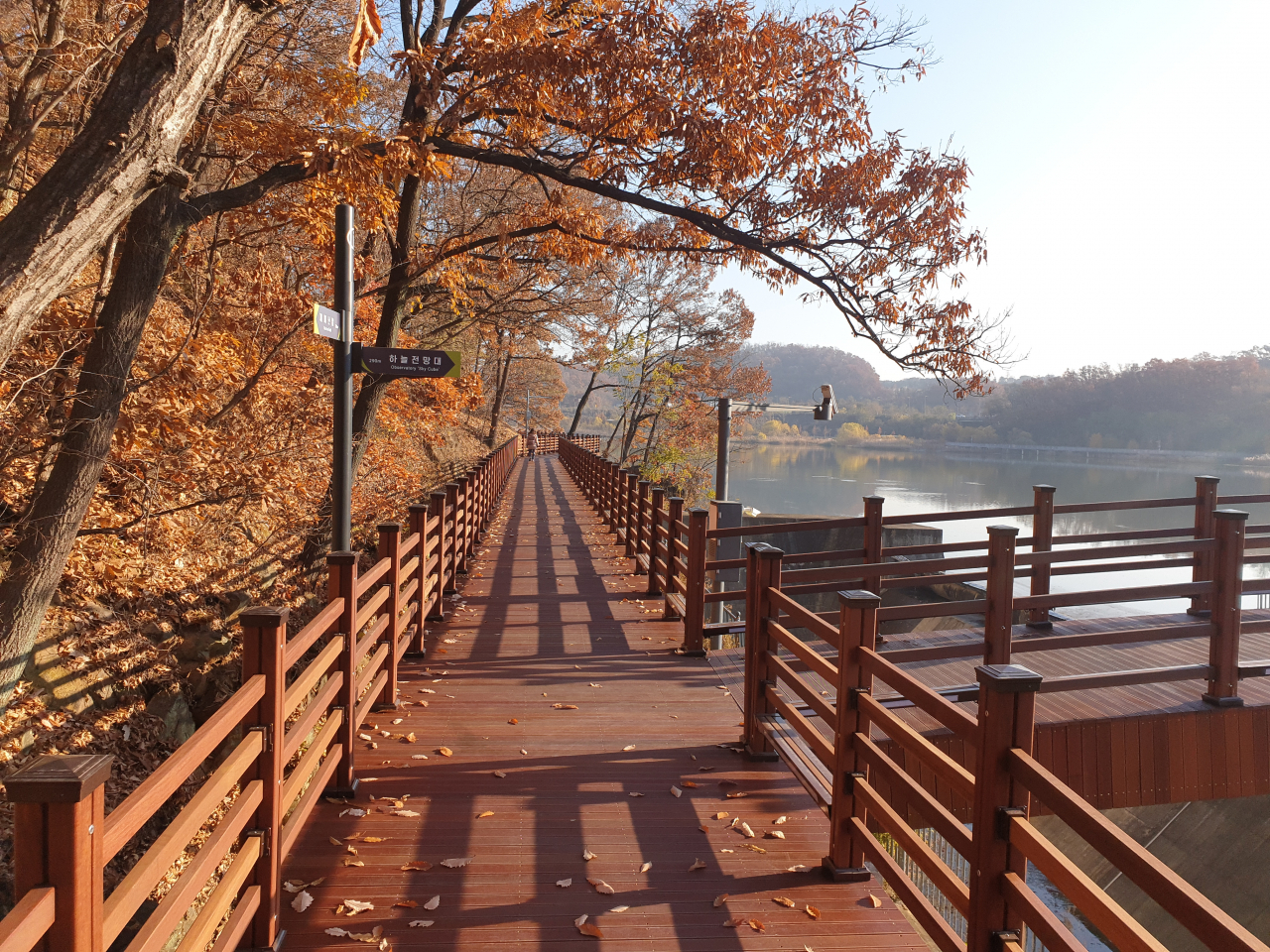 광교호수 신대호수 수변산책로.