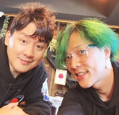 현진영과 팝핀현준 [팝핀현준 SNS 캡처]