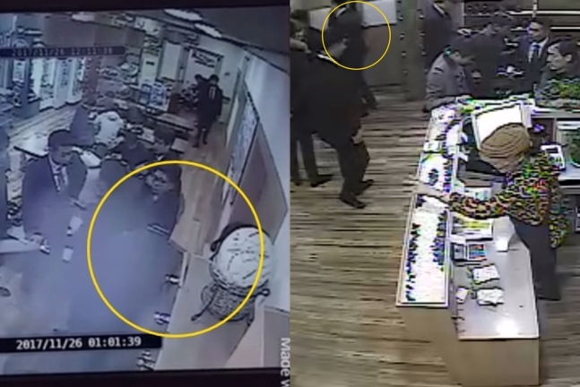 곰탕집 성추행 CCTV [헤럴드경제DB]
