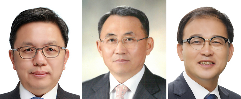 왼쪽부터 노석환 신임 관세청장, 모종화 신임 병무청장, 박종호 신임 산림청장. [제공=청와대]