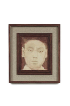 이용재, 무명(無名), 2019. 캔버스 위에 과슈, 아크릴, 액자 47.5 &times; 41.5cm [갤러리도스 제공]
