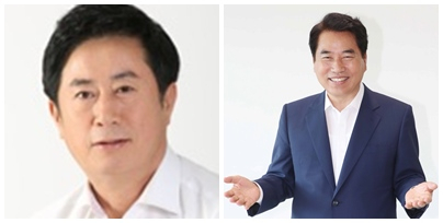 정찬민 전 용인시장(왼쪽)과 백군기 용인시장(오른쪽)