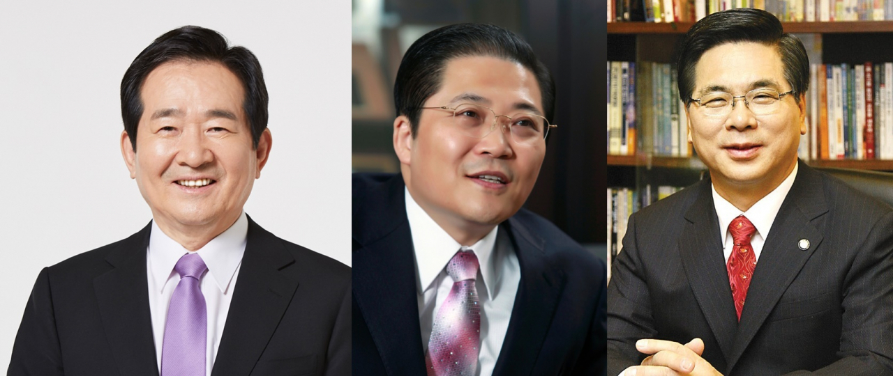 사진 왼쪽부터 정세균 전 국회의장, 소강석 새에덴교회 목사, 이영훈 여의도순복음교회 담임목사.