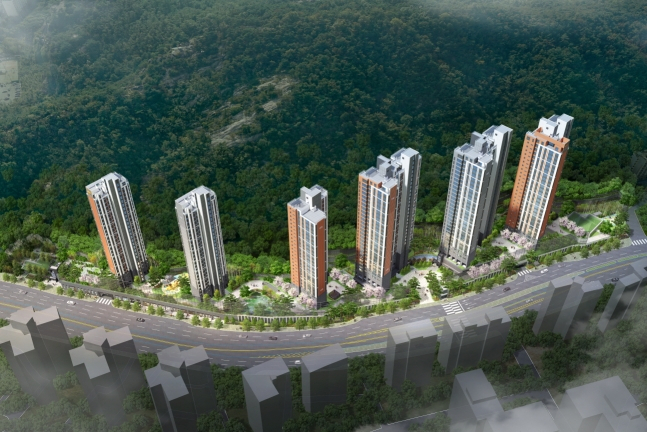 [사진=e편한세상 홍제 가든플라츠 조감도. 대림산업 제공]