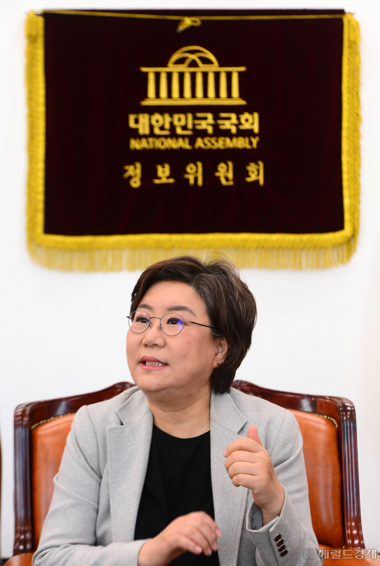 이혜훈 국회 정보위원장이 19일 오전 국회에서 본지와 인터뷰를 가지고 있다. 박해묵 기자/mook@heraldcorp.com