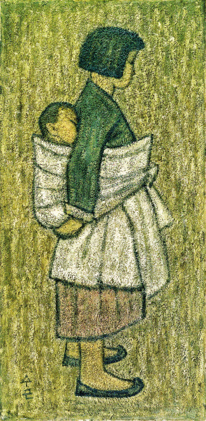 박수근‘길가에서’