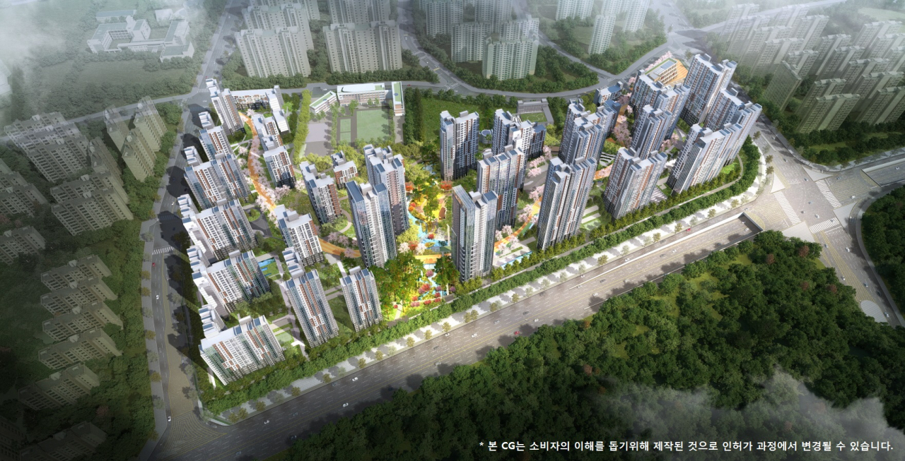 서울 강남구 개포동 189번지 일대 개포주공아파트4단지를 재건축하는 ‘개포프레지던스자이’의 조감도 [GS건설]